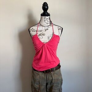 Victoria’s Secret pink y2k halter bra top